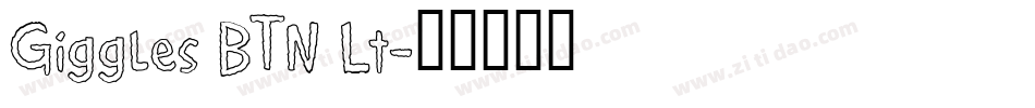 Giggles BTN Lt字体转换
